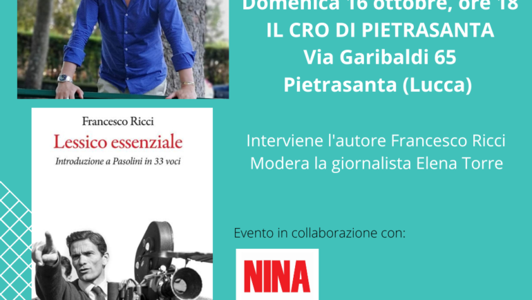 Al CRO di Pietrasanta incontro dedicato a Pasolini